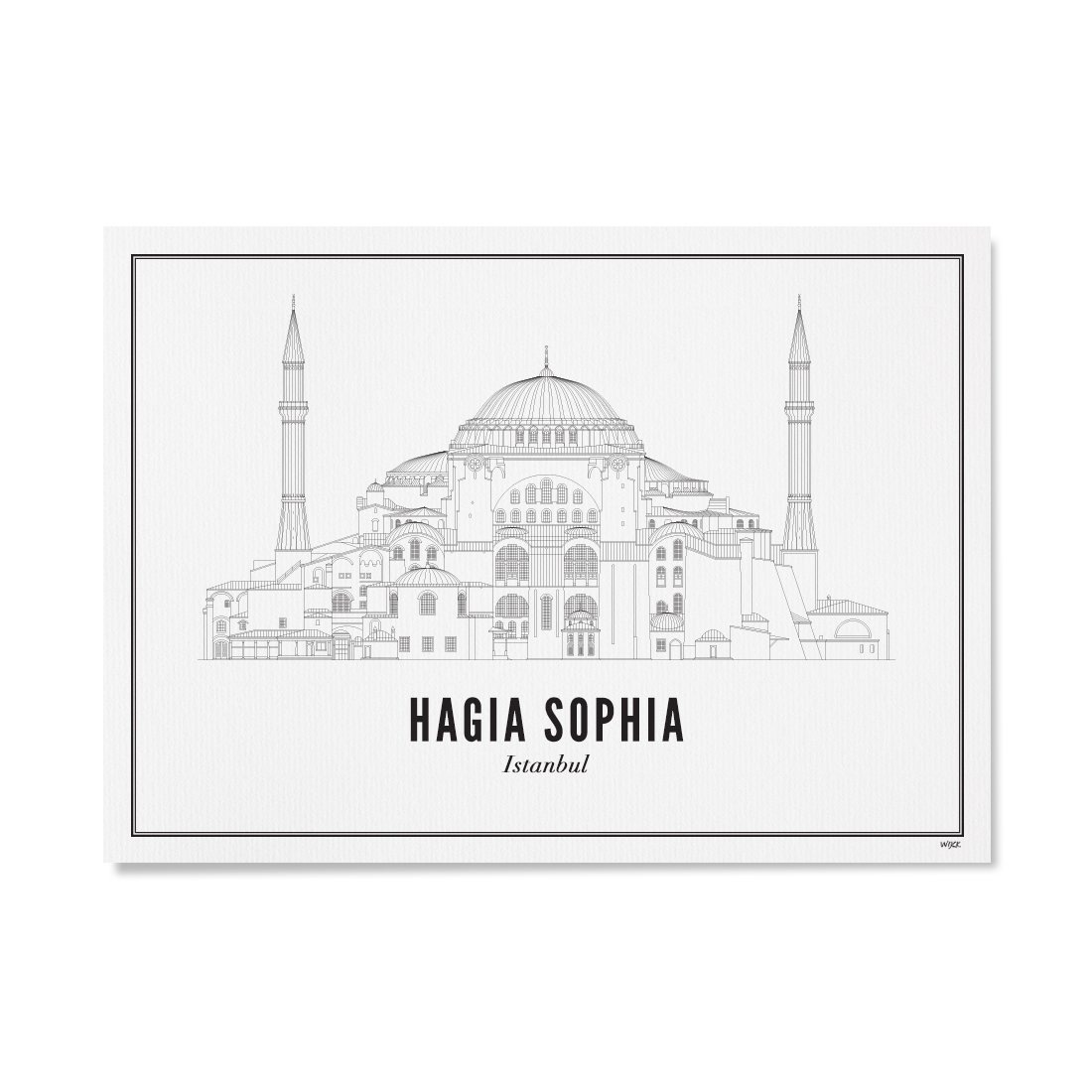 Poster van Istanboel - Hagia Sophia | WIJCK. 